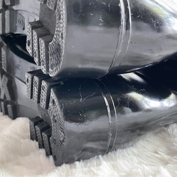 Nicole Miller Black Tall Rain Boots Size 8 - Picture 10 of 16